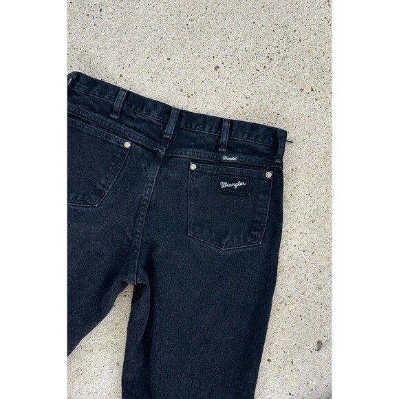 Wrangler Cowboy Cut Silver Edition Slim Fit Jeans 34x30 Black Grunge Western - Picture 1 of 14